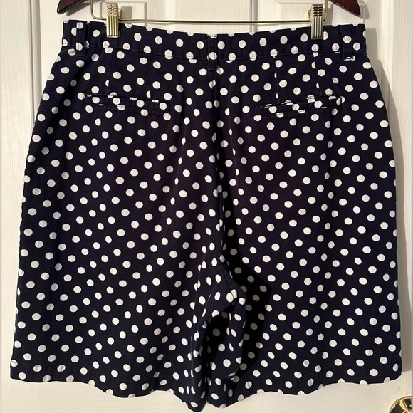 J. CREW Men’s 36 Oarsman 9” Relaxed Chino Short Navy Blue Polka Dot 90’s Inspo - Picture 8 of 13